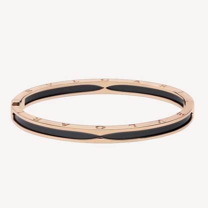 [OAK JURI]ZERO 1 PINK GOLD WITH BLACK CERAMIC BRACELET