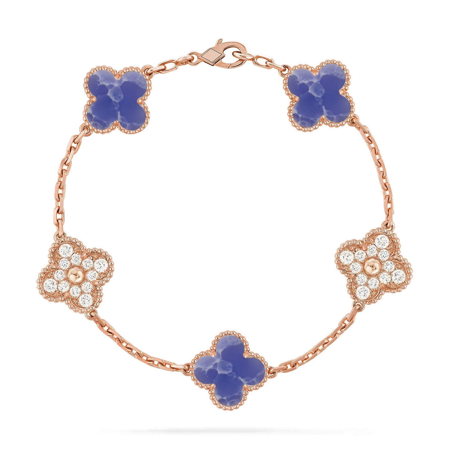 [OAK JURI]CLOVER 5 MOTIF BLUE VEINS BRACELET COLLECTION