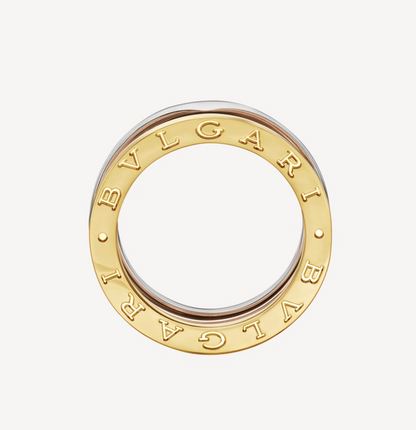 [OAK JURI]ZERO 1 THREE-BAND ROSE WHITE AND YELLOW RING