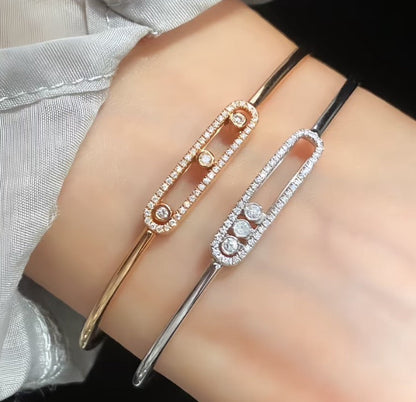 [OAK JURI]Move Pavé Diamond Bangle Bracelet M