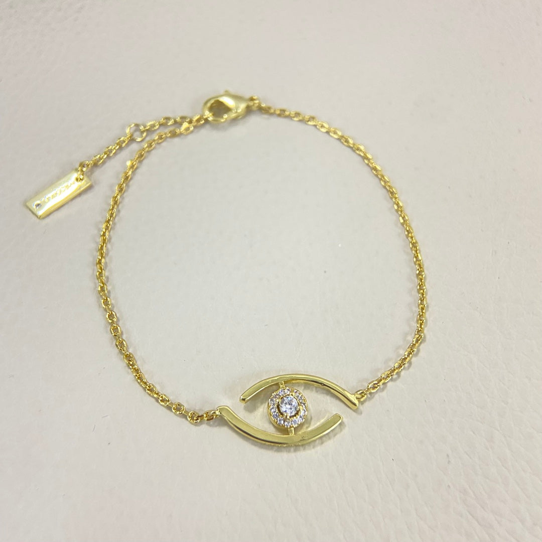 [OAK JURI]Lucky Eye Pave-Set Diamond Bracelet