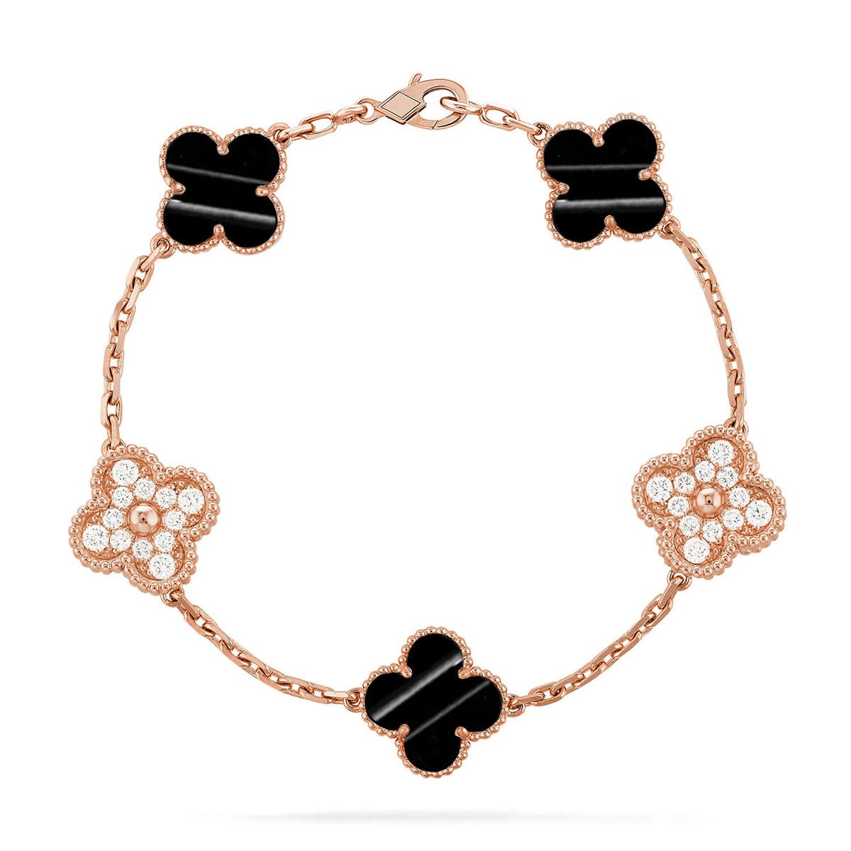 [OAK JURI] CLOVER 5 MOTIF PULSAR STONE BRACELET COLLECTION