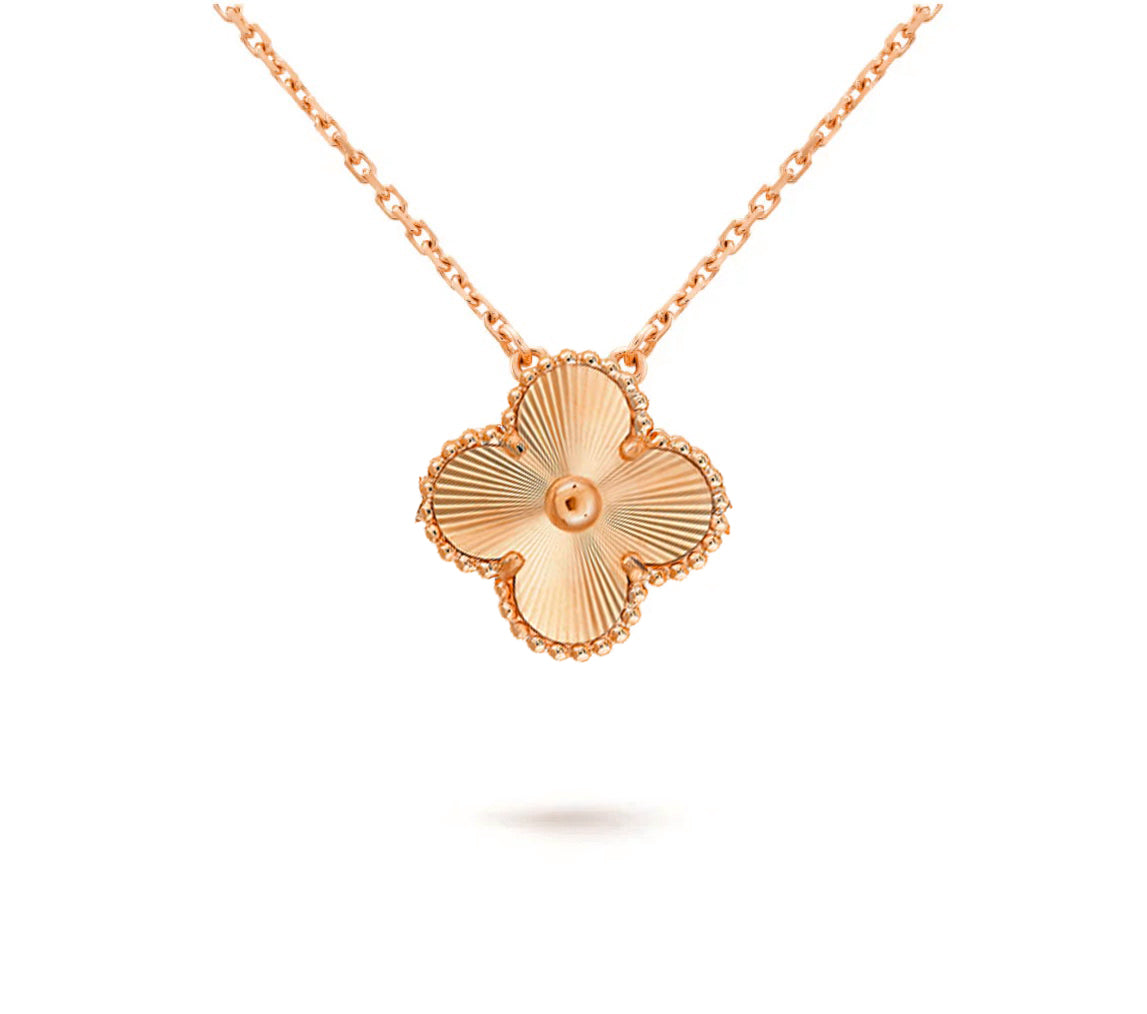[OAK JURI]CLOVER 15MM SINGLE FLOWER NECKLACE COLLECTION