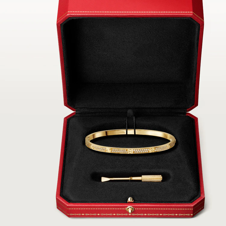 [OAK JURI]LOVE BRACELET 3.65MM DIAMOND-PAVED