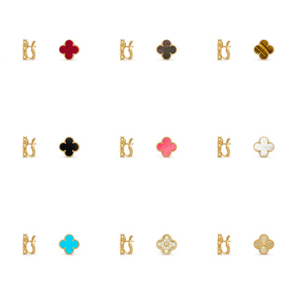 [OAK JURI]CLOVER 15MM MOP EARRINGS COLLECTION
