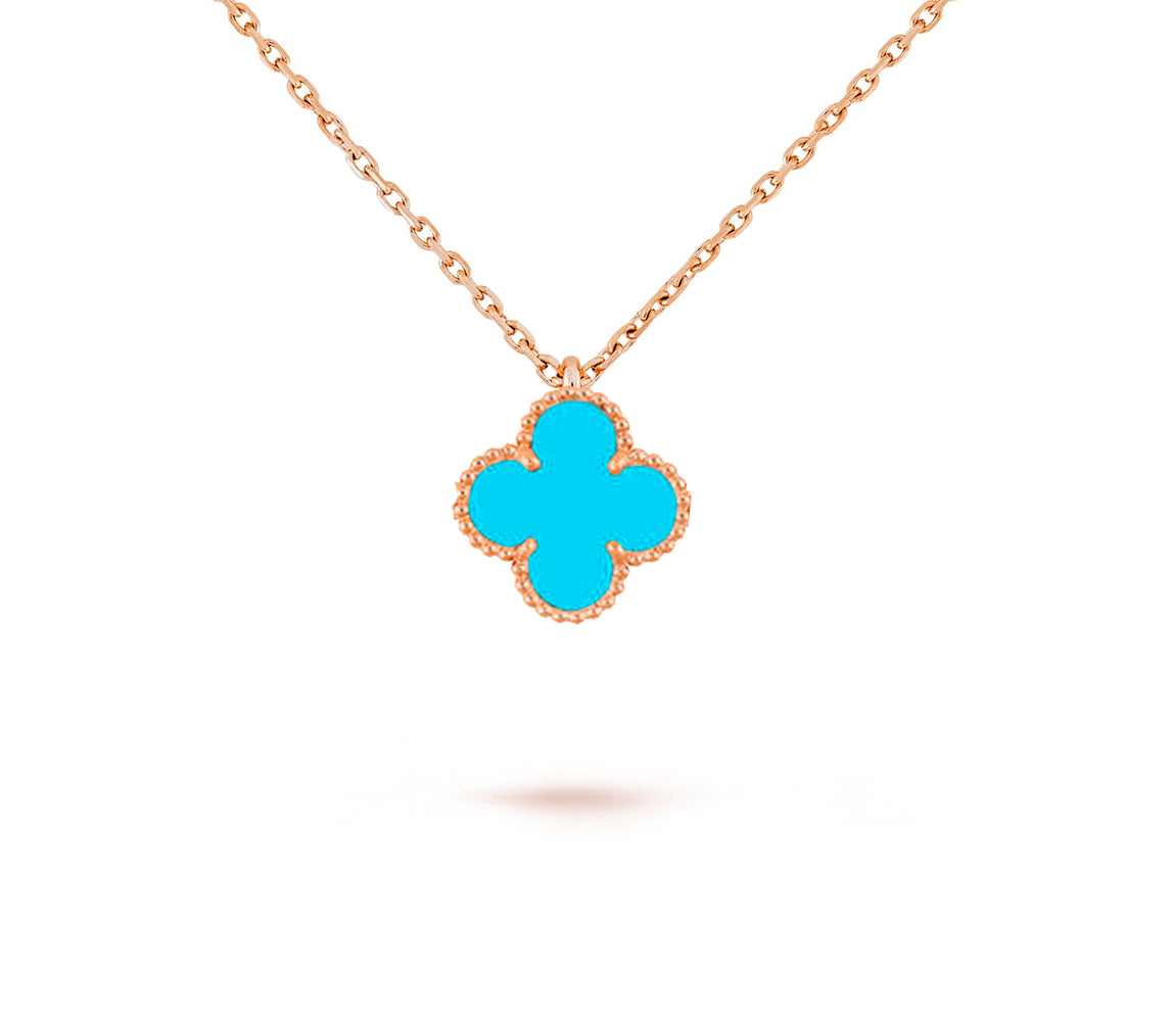 [OAK JURI]CLOVER MINI 9.5MM CARNELIANS NECKLACE COLLECTION