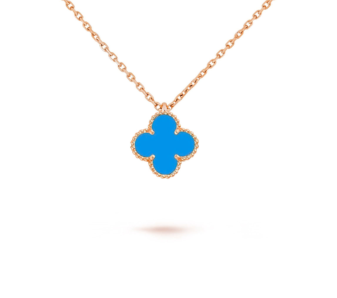 [OAK JURI]CLOVER MINI 9.5MM CARNELIANS NECKLACE COLLECTION