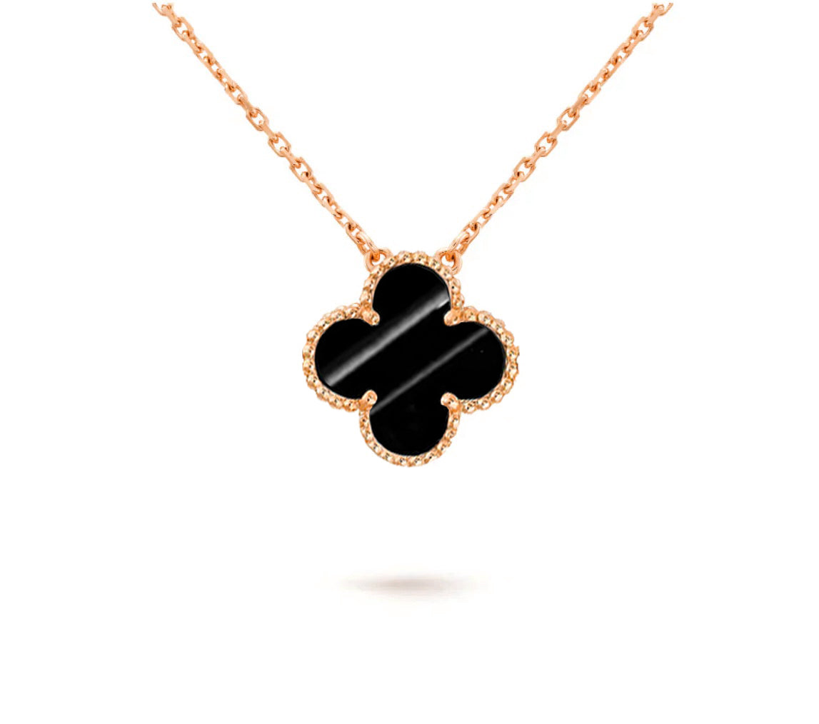 [OAK JURI]CLOVER 15MM SINGLE FLOWER NECKLACE COLLECTION