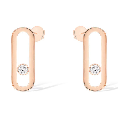 [OAK JURI]MOVE UNO SMALL 1 DIAMOND EARRINGS