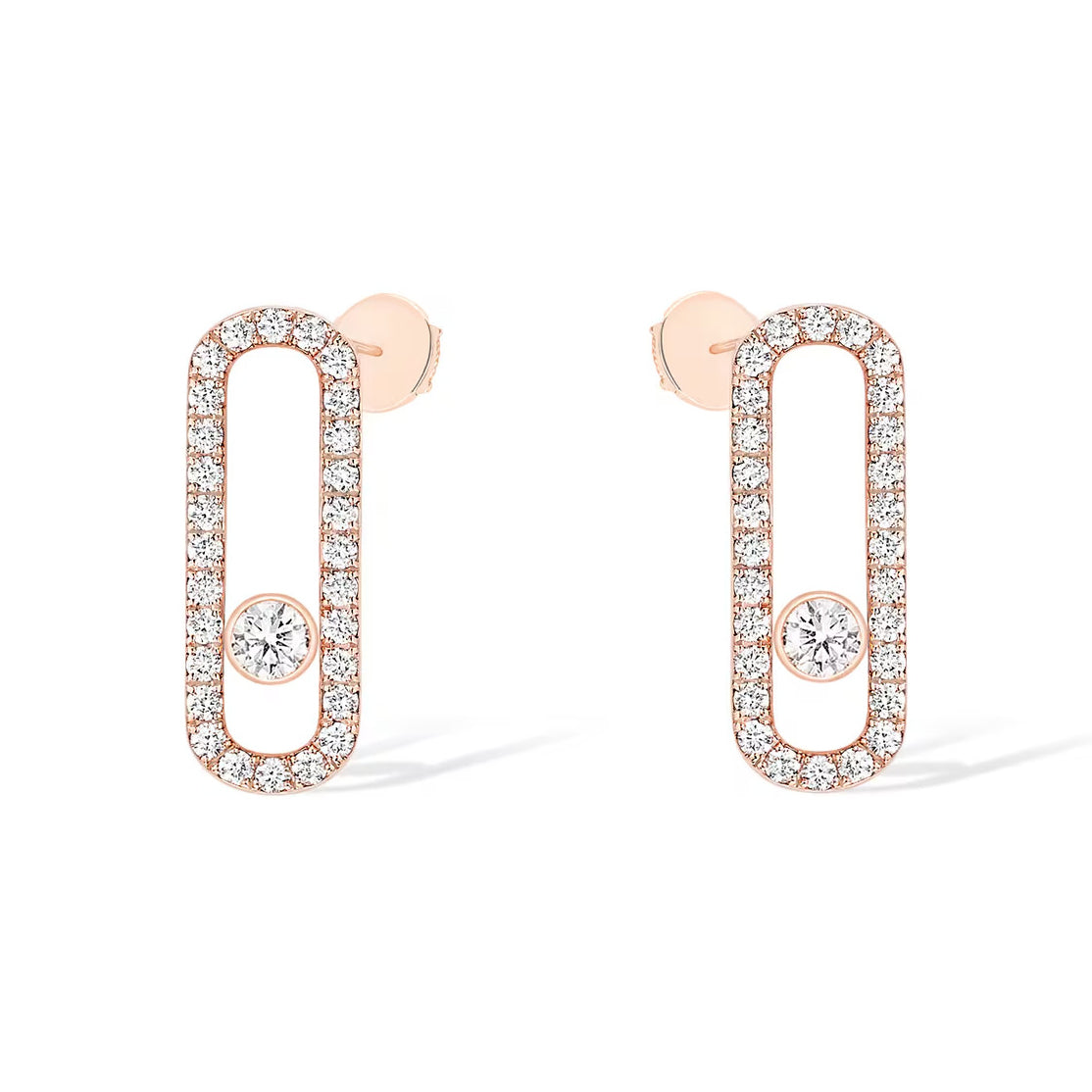 [OAK JURI]MOVE UNO STUD DIAMOND PAVED EARRINGS