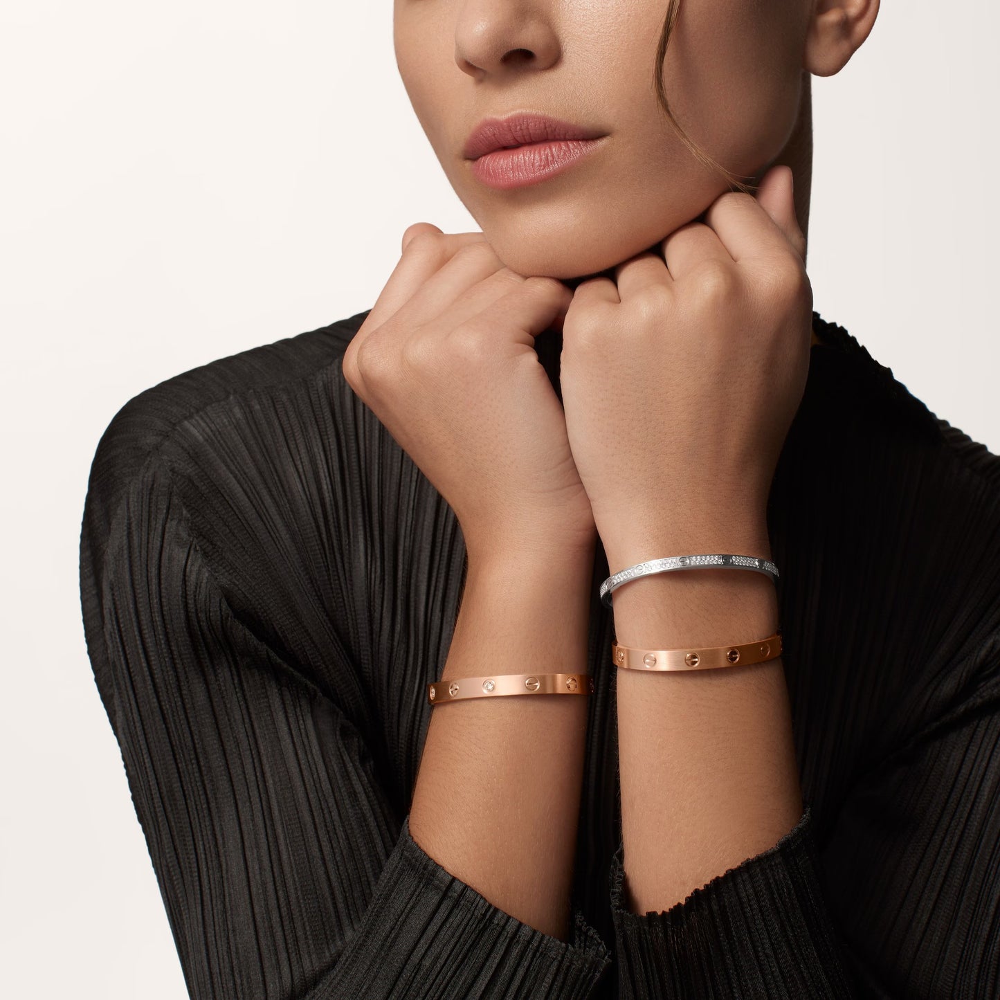 [OAK JURI]LOVE BRACELET 6.1MM BRUSHED
