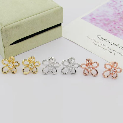 [OAK JURI] FLOWERLACE EARRING 5 DIAMONDS