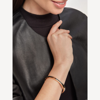 [OAK JURI]ZERO 1 PINK GOLD WITH BLACK CERAMIC BRACELET