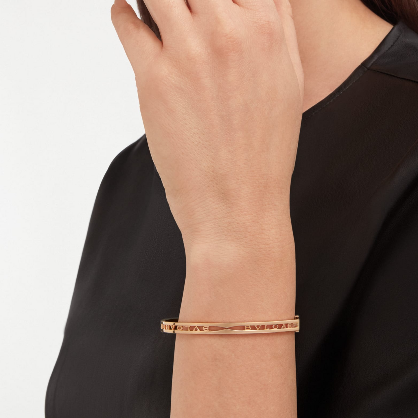 [OAK JURI]ZERO 1 SPIRAL LOGO PINK GOLD BRACELET