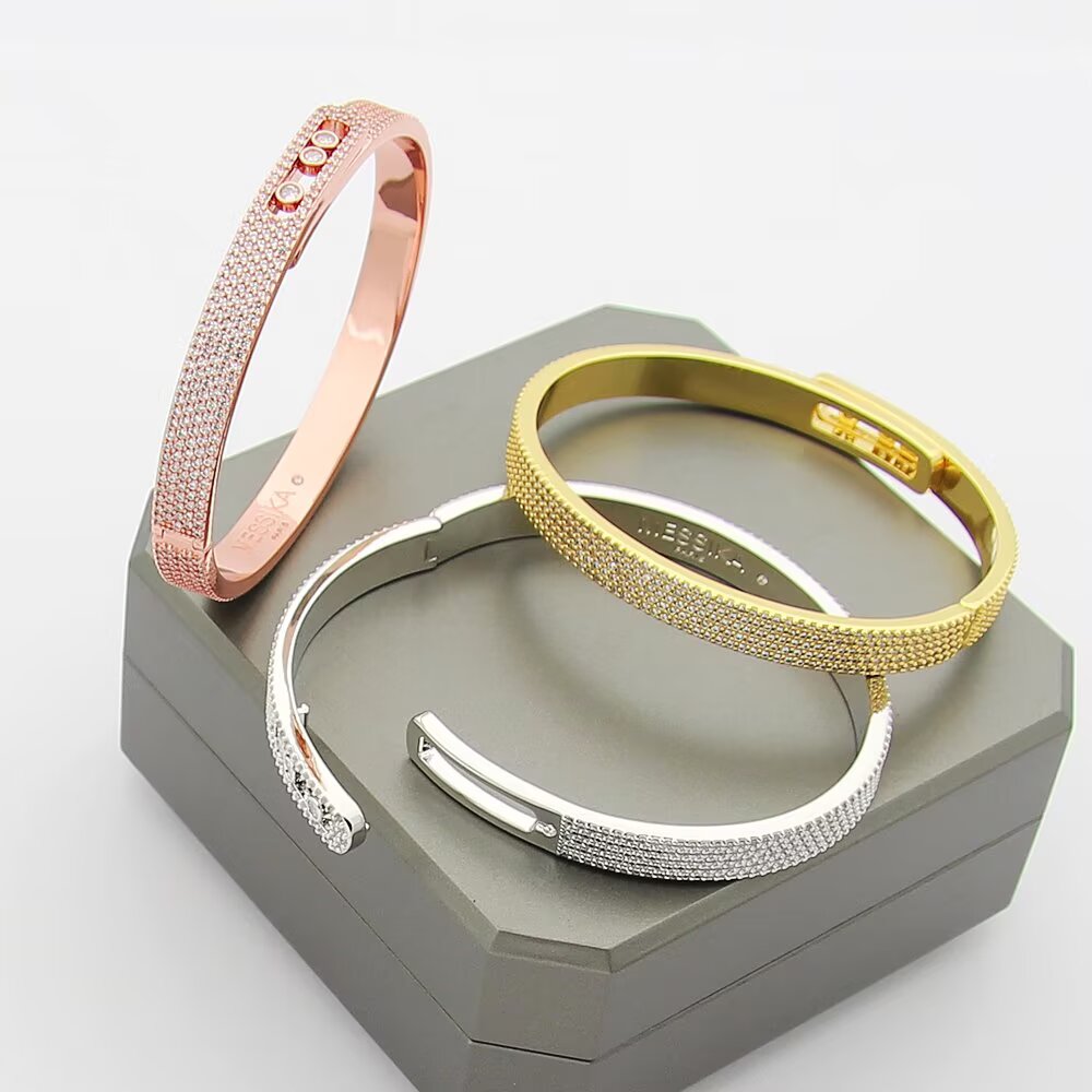 [OAK JURI]Move Noa Full Pavé Diamond Bangle Bracelet