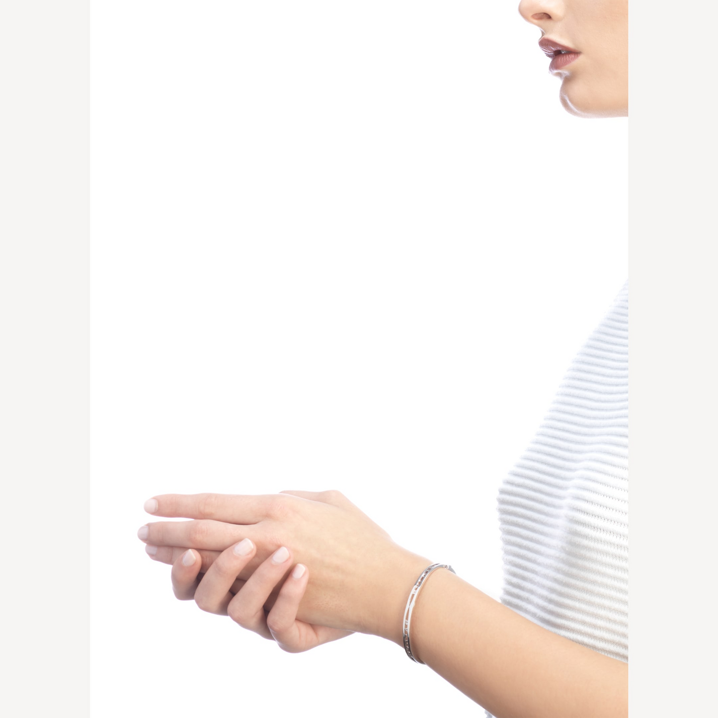 [OAK JURI]ZERO 1 SPIRAL LOGO SILVER BRACELET