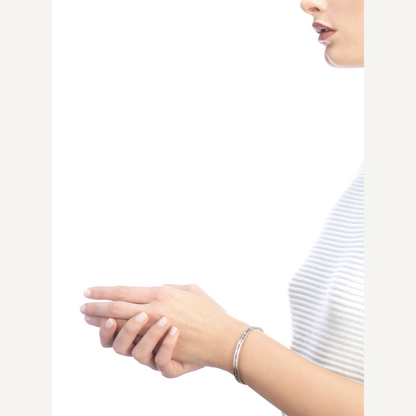 [OAK JURI]ZERO 1 SPIRAL LOGO SILVER BRACELET