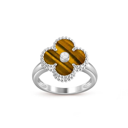 [OAK JURI]CLOVER SILVER DIOMND RING COLLECTION
