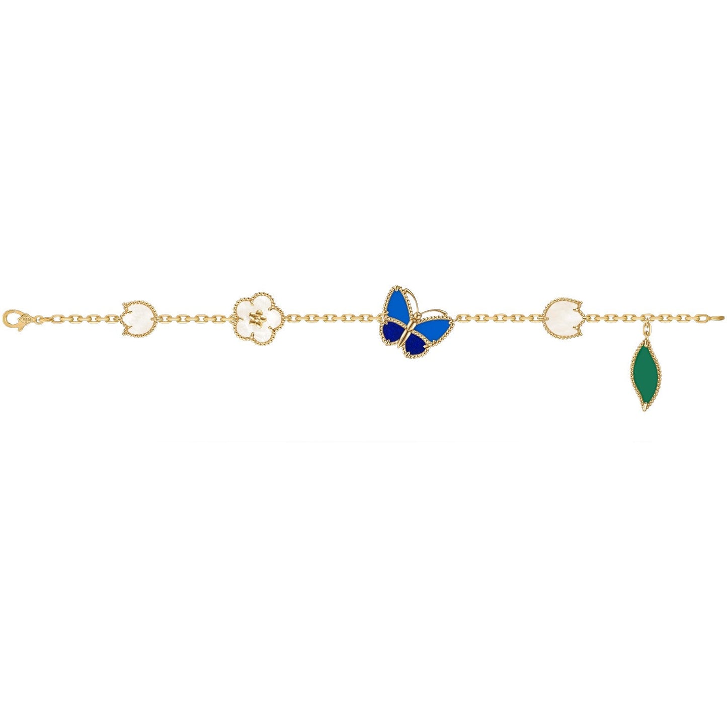 [OAK JURI]LUCKY SPRING BUTTERFLY 5 MOTIF BRACELET