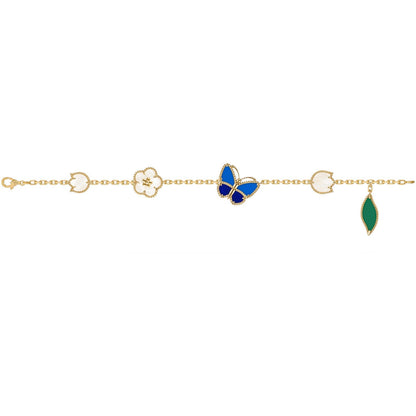 [OAK JURI]LUCKY SPRING BUTTERFLY 5 MOTIF BRACELET