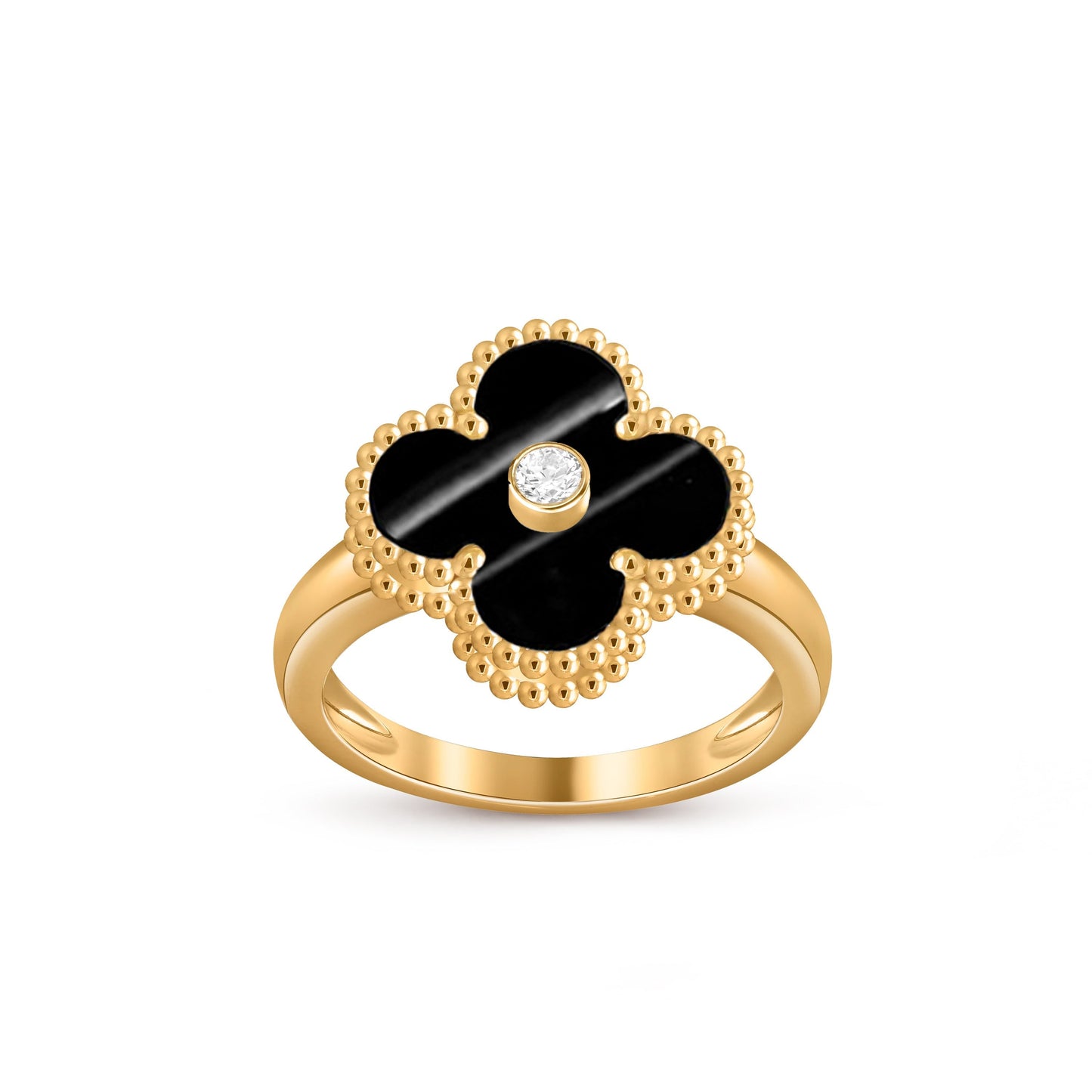 [OAK JURI]CLOVER DIAMOND RING GOLD COLLECTION