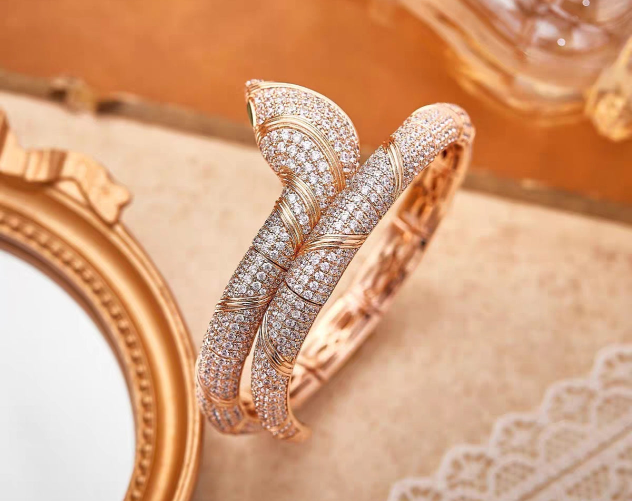 [OAK JURI]HAUTE COUTURE GOLD SERPENTI BRACELET