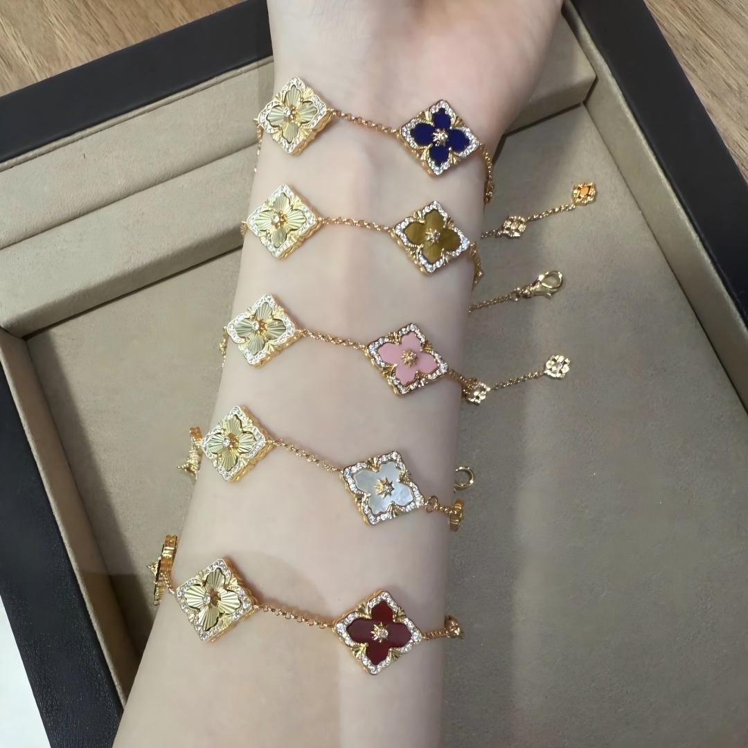[OAK JURI]OPERA 5 MOTIFS TULLE ENAMEL BRACELET