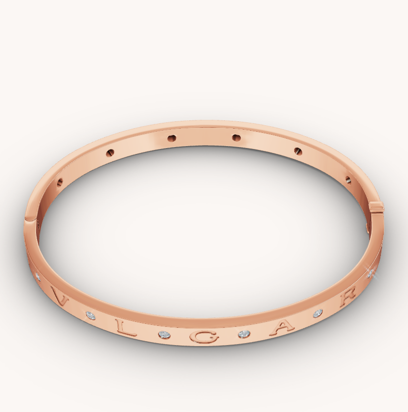 [OAK JURI]ZERO 1 PINK GOLD 12 DIAMONDS BRACELET