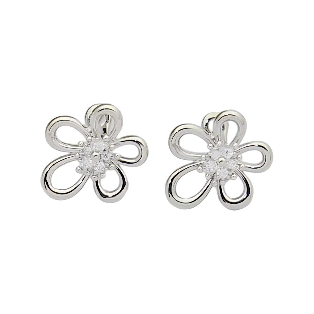 [OAK JURI] FLOWERLACE EARRING 5 DIAMONDS