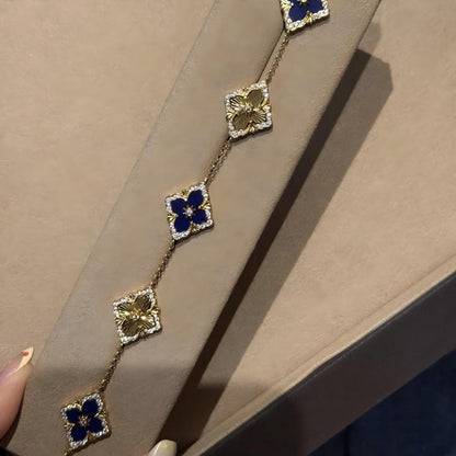 [OAK JURI]OPERA 5 MOTIFS TULLE ENAMEL BRACELET
