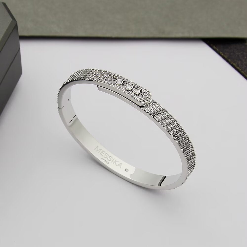 [OAK JURI]Move Noa Full Pavé Diamond Bangle Bracelet