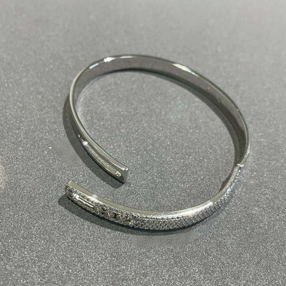 [OAK JURI]Move Noa Rose Gold Pavé Diamond Bangle Bracelet