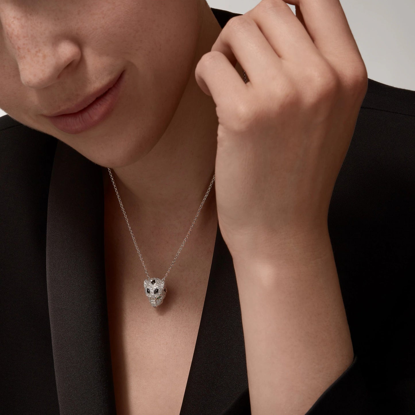 [OAK JURI]PANTHERE FULL DIAMOND NECKLACE