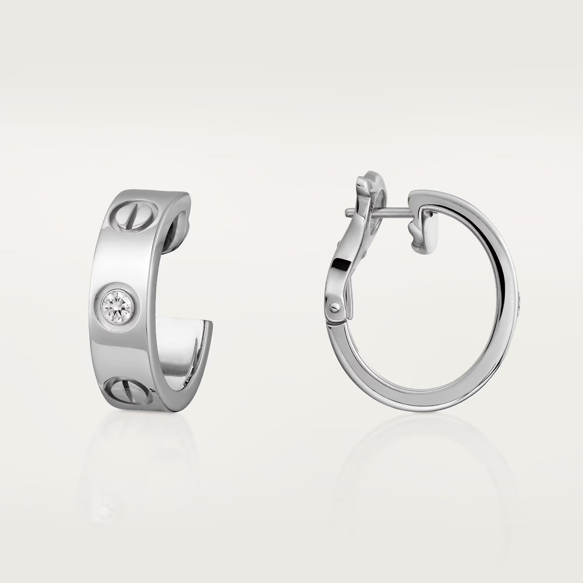 [OAK JURI]LOVE EARRINGS 5.7MM 2 DIAMONDS