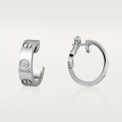 [OAK JURI]LOVE EARRINGS 5.7MM 2 DIAMONDS