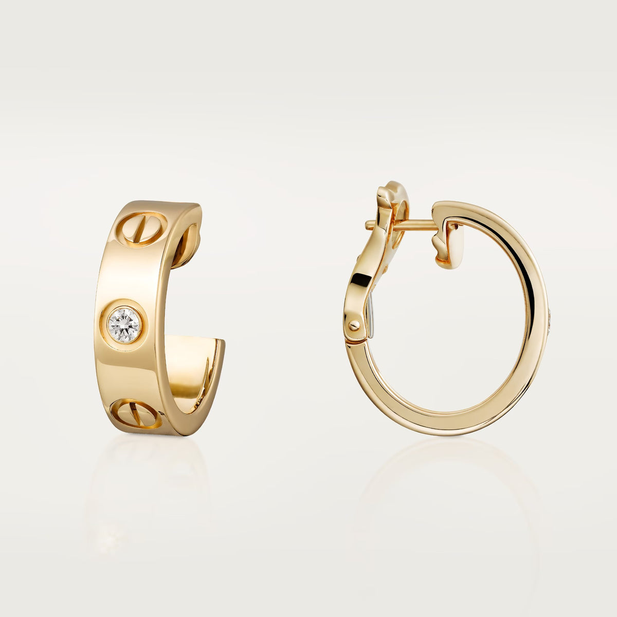 [OAK JURI]LOVE EARRINGS 5.7MM 2 DIAMONDS