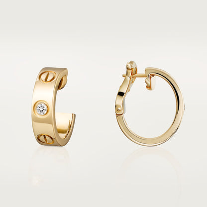 [OAK JURI]LOVE EARRINGS 5.7MM 2 DIAMONDS