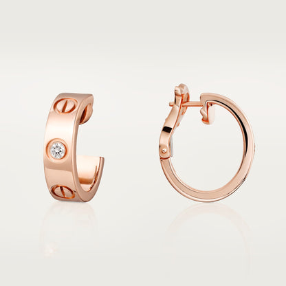 [OAK JURI]LOVE EARRINGS 5.7MM 2 DIAMONDS