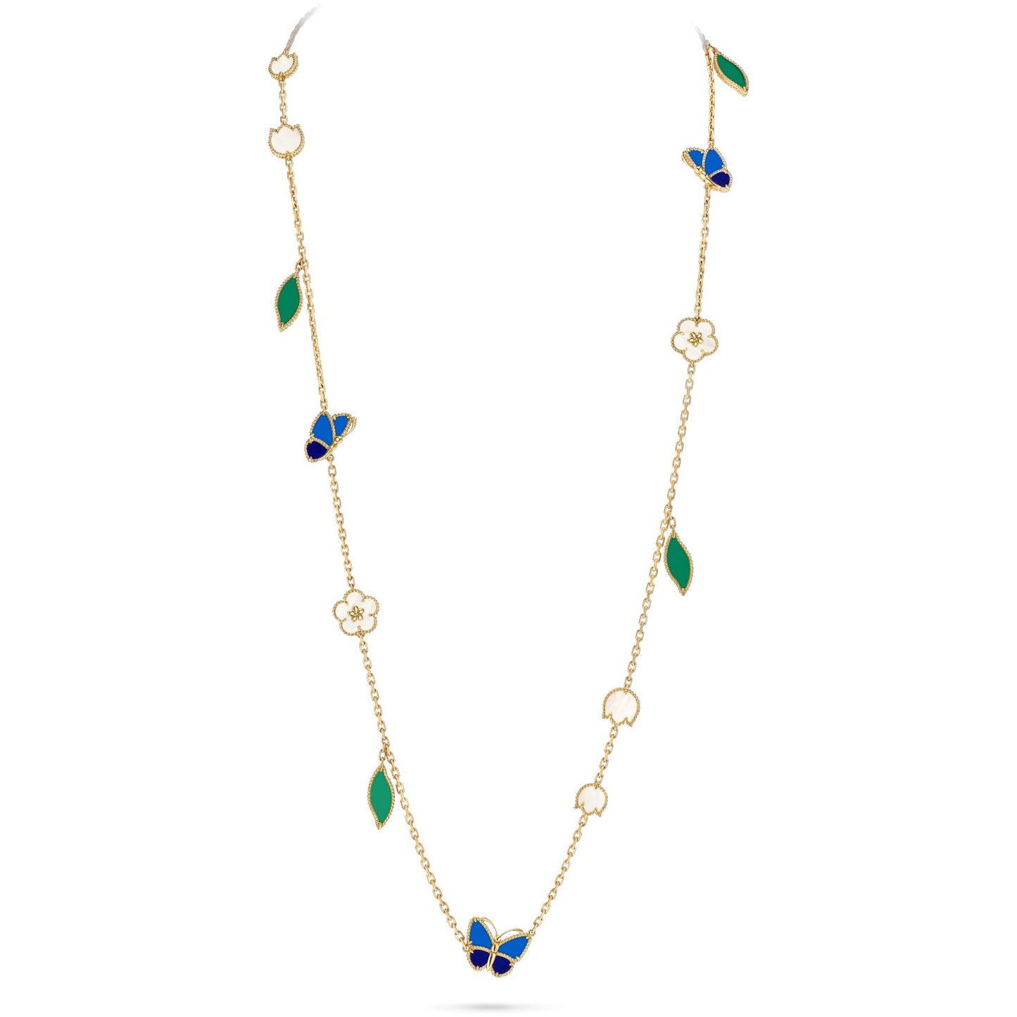 [OAK JURI]LUCKY SPRING BUTTERFLY 15 FLOWER NECKLACE