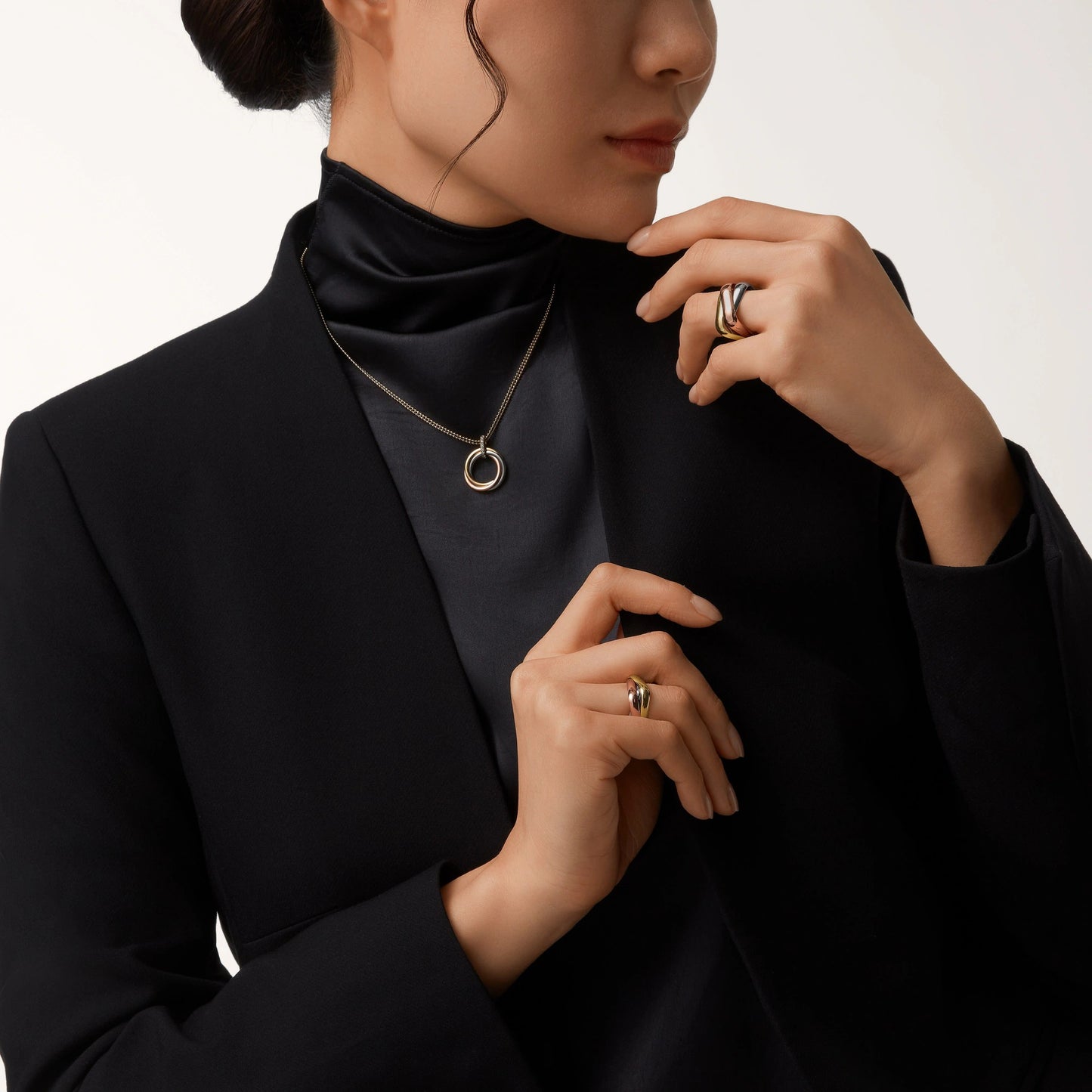 [OAK JURI]TRINITY MEDIUM  DIAMONDS NECKLACE