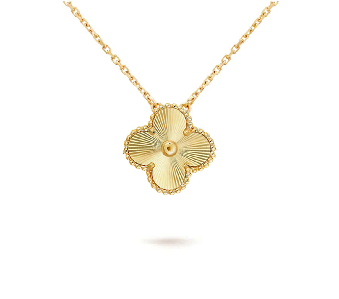 [OAK JURI]CLOVER 15MM SINGLE FLOWER NECKLACE COLLECTION
