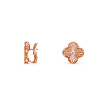 [OAK JURI]CLOVER 15MM MOP DIAMOND EARRINGS COLLECTION