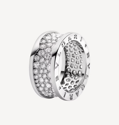 [OAK JURI]ZERO 1 WITH PAVED DIAMONDS ON THE SPIRAL RING