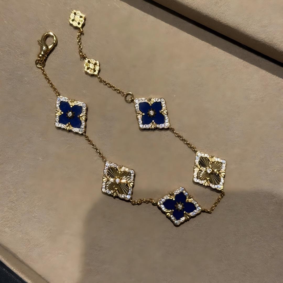 [OAK JURI]OPERA 5 MOTIFS TULLE ENAMEL BRACELET