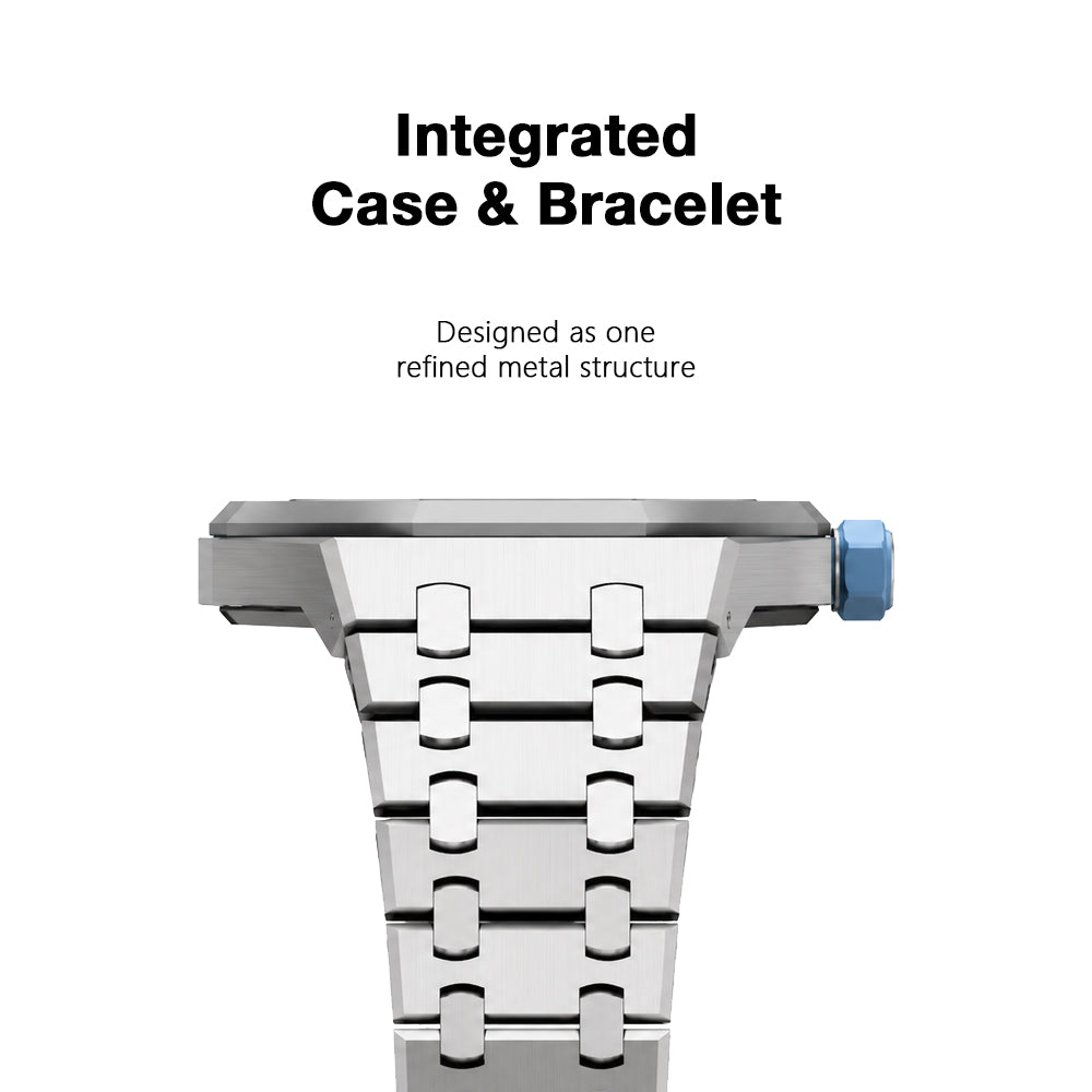 Royal Oak Pop Exclusive Steel Case & Strap Full‑wrap Embedded Watch Band