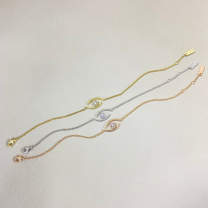 [OAK JURI]Lucky Eye Pave-Set Diamond Bracelet