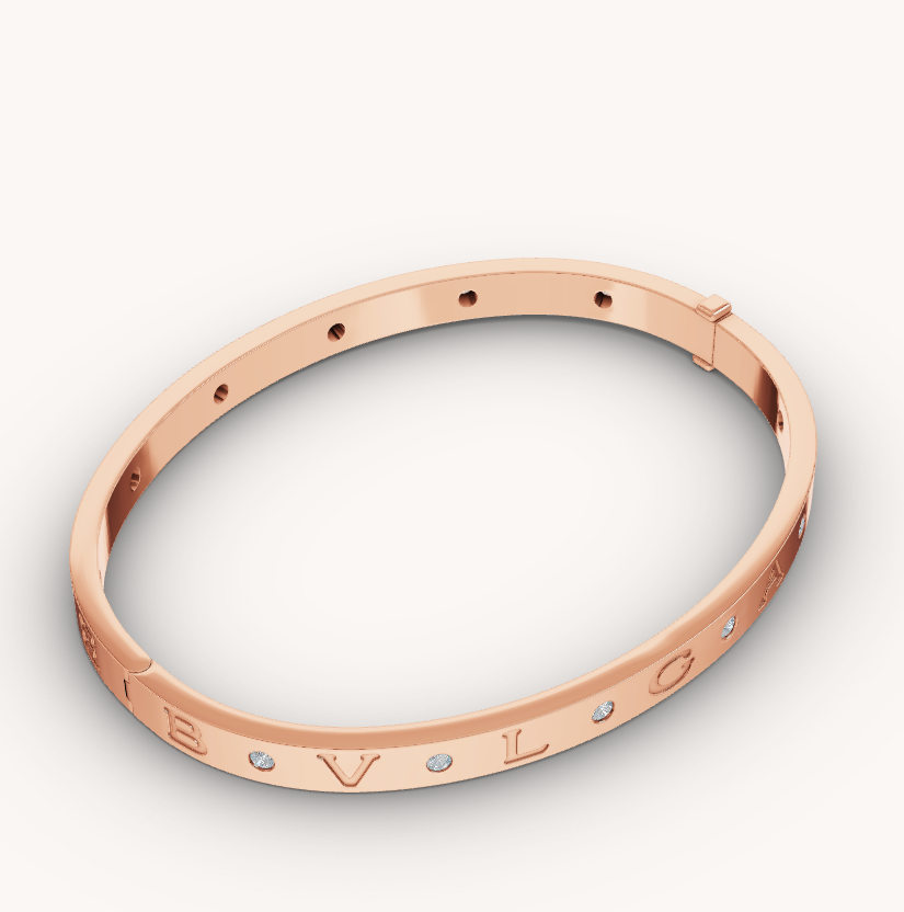 [OAK JURI]ZERO 1 PINK GOLD 12 DIAMONDS BRACELET