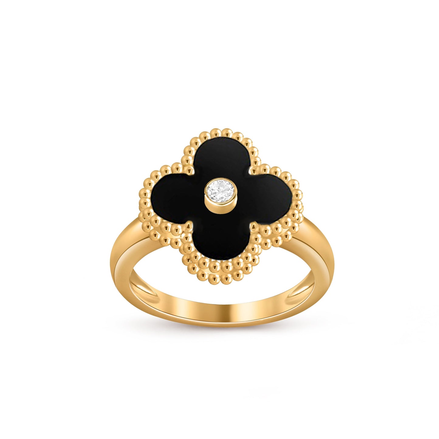 [OAK JURI]CLOVER DIAMOND RING GOLD COLLECTION