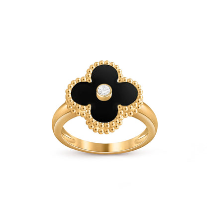 [OAK JURI]CLOVER DIAMOND RING GOLD COLLECTION