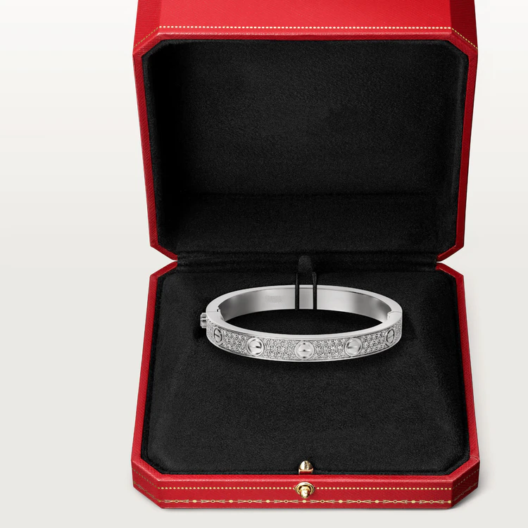 [OAK JURI]LOVE BRACELET 6.1MM DIAMOND-PAVED